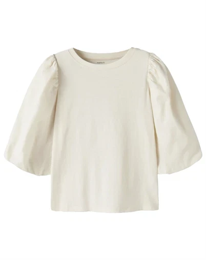 Name It - NKFKomha Top - Antique White